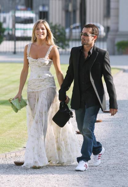 Al matrimonio di Federica Panicucci e Mario Fargetti, a Villa Borromeo a Cassano d&#39;Adda (Olycom)
